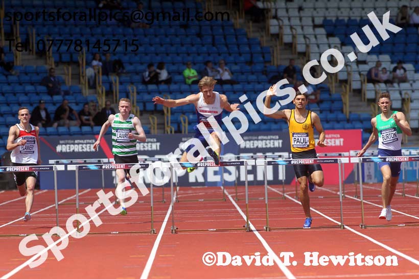 Mens 400 metres Hurdles, World Championship Team Trials, Alexander Stadium, Birmingham